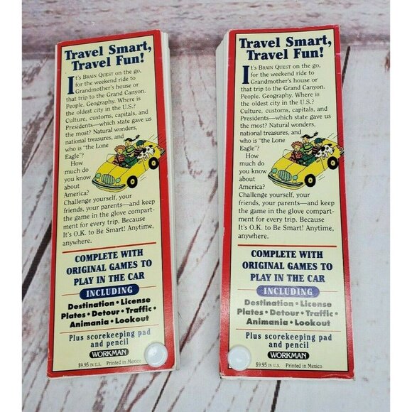 Brain Quest Extra All About America Deck 1 & 2 Questions And Answers Trivia Game - Picture 2 of 10